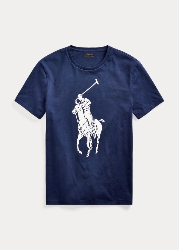 Men's Polo Ralph Lauren Custom Slim Fit Jersey T Shirts | 832746AUE